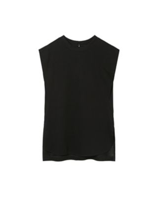 まめ Cotton Jersey Sleeveless Top | Mame