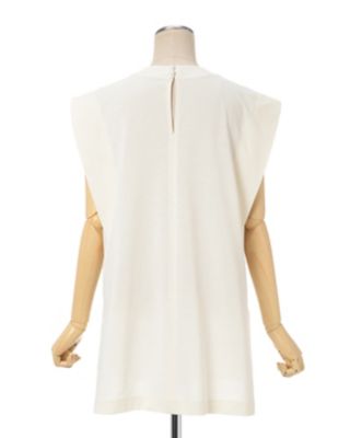 MameKurogouchi 24SS Cotton Jersey Top