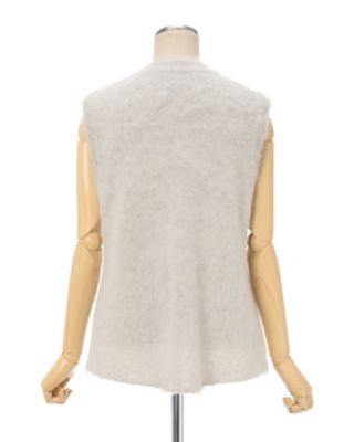 トップス Cotton Lace Sleeveless Knitted Top Black Black Textured Lace Knit Top | GANNI