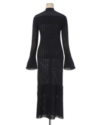 Ｌａｃｅ Ｓｔｒｉｐｅ Ｋｎｉｔｔｅｄ Ｄｒｅｓｓ の通販 | 三越