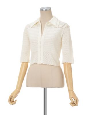 Lace Knitted Top | Mame Kurogouchi (Women