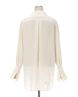 Mame Floral Embroidery Open Collar Shirt - cemac.org.ar