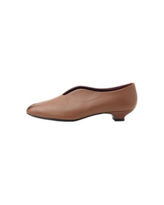 ＜Mame Kurogouchi (Women)＞Ｃｕｒｖｅｄ　Ｌｉｎｅ　Ｌｏｗ　Ｈｅｅｌ　Ｓｌｉｐ－ｏｎ