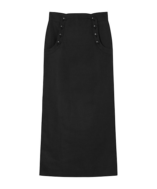 Cotton Linen Twill Skirt | Mame Cotton Linen Twill Skirt | Mame