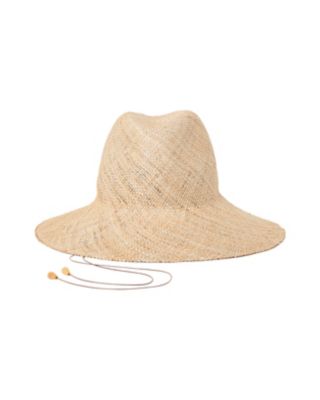 ＜Mame Kurogouchi (Women)＞Ｗｉｄｅ　Ｂｒｉｍ　Ｂａｏ　Ｈａｔ　ｗｉｔｈ　Ｂａｍｂｏｏ　Ｂｅａｄｅｄ　Ｃｏｒｄｓ