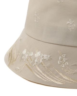 Ｆｌｏｒａｌ Ｅｍｂｒｏｉｄｅｒｅｄ Ｂｕｃｋｅｔ Ｈａｔ の通販 ...