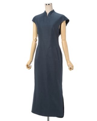 Ｇｅｏｍｅｔｒｉｃ　Ｓｉｌｋ　Ｃｏｔｔｏｎ　Ｊａｃｑｕａｒｄ　Ｓｌｉｔ　Ｄｒｅｓｓ