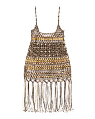 Ｂａｍｂｏｏ Ｂｅａｄｅｄ Ｍａｃｒａｍｅ Ｃａｍｉｓｏｌｅ Ｆｒｉｎｇｅ Ｄｒｅｓｓ | ファッション・服 |  三越伊勢丹オンラインストア・通販【公式】