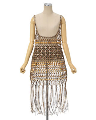 Ｂａｍｂｏｏ Ｂｅａｄｅｄ Ｍａｃｒａｍｅ Ｃａｍｉｓｏｌｅ Ｆｒｉｎｇｅ Ｄｒｅｓｓ | ファッション・服 |  三越伊勢丹オンラインストア・通販【公式】