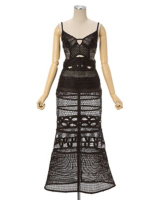Cord Embroidery ”Hanakago” Dress