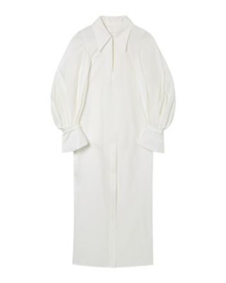 ワンピース Cotton Silk Broad Basket MotifShirtDress Cotton Silk Broad Basket Motif