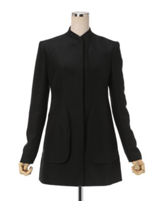Miyuki専用　Aトレンチコート　スミクロ メモリーグログランミドルトレンチコート | LANVIN en Bleu