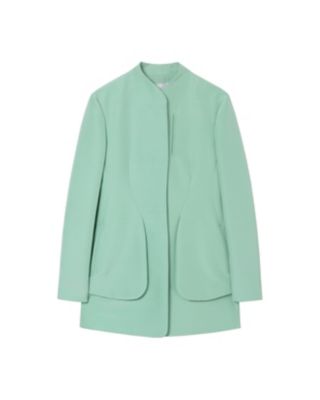 ＜Mame Kurogouchi (Women)＞Ｓｉｌｋ　Ｗｏｏｌ　Ｄｏｕｂｌｅ　Ｃｌｏｔｈ　Ｓｔａｎｄ　Ｃｏｌｌａｒ　Ｊａｃｋｅｔ