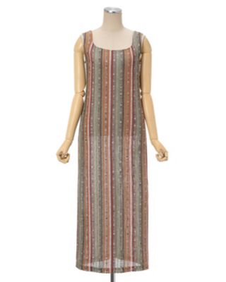 Ｒａｓｃｈｅｌ　Ｓｔｒｉｐｅ　Ｊｅｒｓｅｙ　Ｓｌｅｅｖｅｌｅｓｓ　Ｄｒｅｓｓ