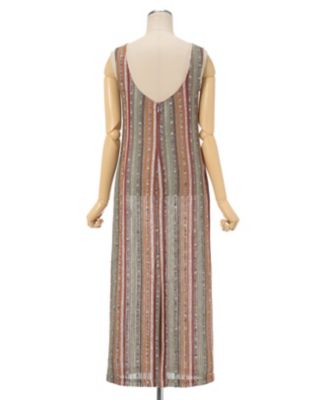 Ｒａｓｃｈｅｌ　Ｓｔｒｉｐｅ　Ｊｅｒｓｅｙ　Ｓｌｅｅｖｅｌｅｓｓ　Ｄｒｅｓｓ