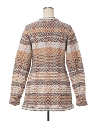 Ｂａｓｋｅｔ　Ｍｏｔｉｆ　Ｋｎｉｔｔｅｄ　Ｊａｃｋｅｔ
