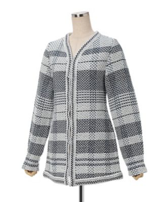 Ｂａｓｋｅｔ　Ｍｏｔｉｆ　Ｋｎｉｔｔｅｄ　Ｊａｃｋｅｔ