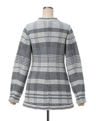 Ｂａｓｋｅｔ　Ｍｏｔｉｆ　Ｋｎｉｔｔｅｄ　Ｊａｃｋｅｔ