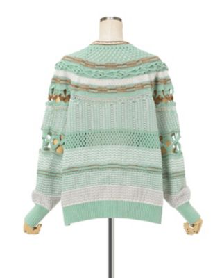 Ｂａｍｂｏｏ　Ｂａｓｋｅｔ　Ｐａｔｔｅｒｎ　Ｋｎｉｔｔｅｄ　Ｃａｒｄｉｇａｎ