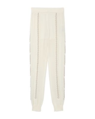 19,500円【mame】Openwork Lace-up Knitted Trousers