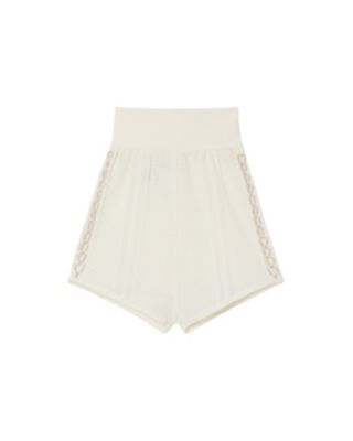 Ｏｐｅｎｗｏｒｋ　Ｌａｃｅ－ｕｐ　Ｋｎｉｔｔｅｄ　Ｓｈｏｒｔｓ