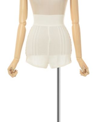 Ｏｐｅｎｗｏｒｋ　Ｌａｃｅ－ｕｐ　Ｋｎｉｔｔｅｄ　Ｓｈｏｒｔｓ