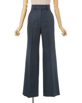 mane kurogouchi フレアパンツ Mame Kurogouchi：Stretch Cropped Flare Jeans - BLACK - ORANN