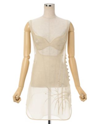 Ｂａｍｂｏｏ Ｅｍｂｒｏｉｄｅｒｙ Ｓｉｌｋ Ｏｒｇａｎｄｙ Ｔｏｐ 