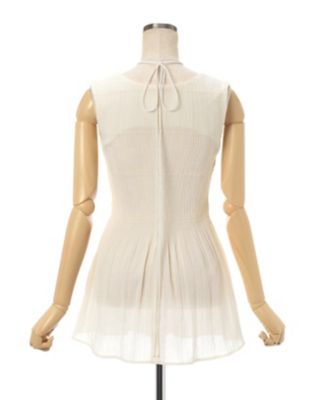 Stripe Shirring Jacquard