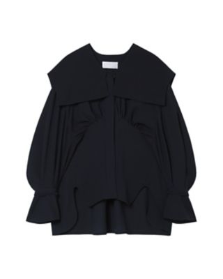 本日限定価格muguet frill sailor collar blouson muguet frill sailor collar blouson WHITE