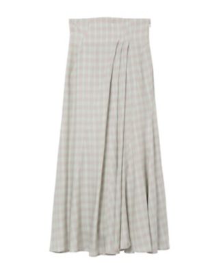 Ｌｉｎｅｎ　Ｍｉｘ　Ｏｍｂｒｅ　Ｃｈｅｃｋ　Ｆｌａｒｅ　Ｓｋｉｒｔ