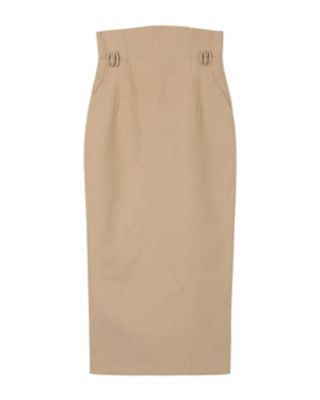 ＜Mame Kurogouchi (Women)＞Ｎａｔｕｒａｌｌｙ　Ｃｏｌｏｕｒｅｄ　Ｃｏｔｔｏｎ　Ｄｏｂｂｙ　Ｈｉｇｈ　Ｗａｉｓｔ　Ｓｋｉｒｔ