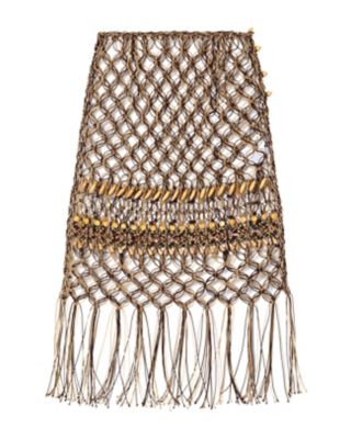 Ｂａｍｂｏｏ Ｂｅａｄｅｄ Ｍａｃｒａｍｅ Ｆｒｉｎｇｅ Ｓｋｉｒｔ