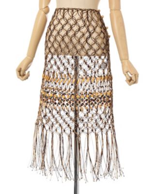 Ｂａｍｂｏｏ　Ｂｅａｄｅｄ　Ｍａｃｒａｍｅ　Ｆｒｉｎｇｅ　Ｓｋｉｒｔ