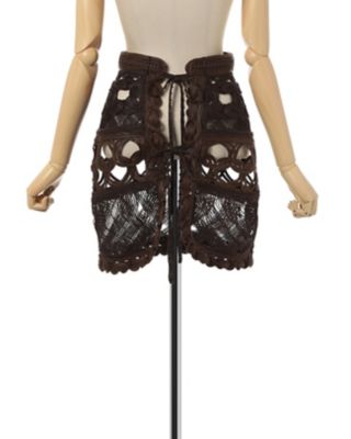 Mame Kurogouchi Cord Embroidery Dress