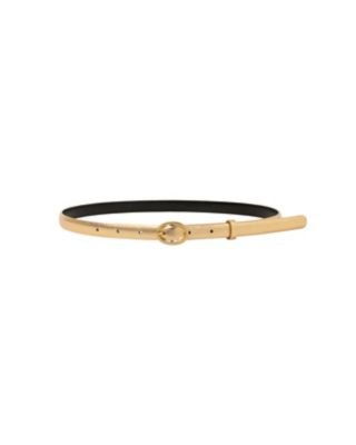 Cow Hide Leather Narrow Belt | Mame