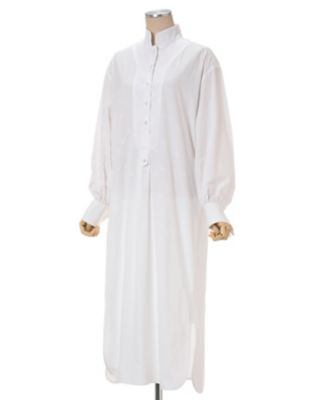 Floral Jacquard Cotton Shirt Dress