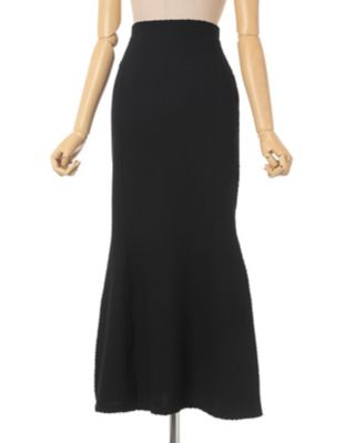 Shirring Jersey Jacquard Flared