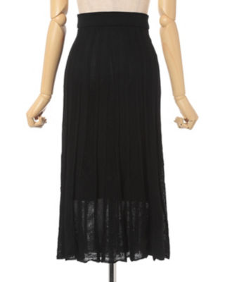 Watermark Pattern Pleated Knitted