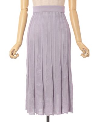 スカート mame kurogouchi 19aw Lace Pleated Skirt Mame Kurogouchi(マメ) Curved Pleated Skirt - YAMAROKU