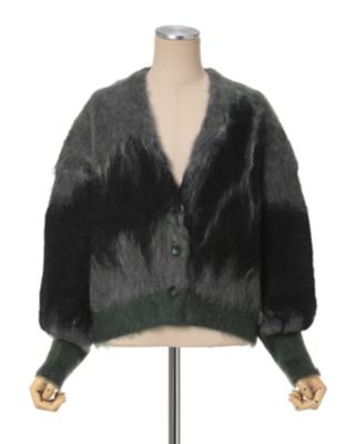 Ｄｒｉｐ　Ｇｌａｚｅ　Ｐａｔｔｅｒｎ　Ｍｏｈａｉｒ　Ｋｎｉｔｔｅｄ　Ｃａｒｄｉｇａｎ