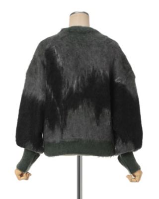 Ｄｒｉｐ　Ｇｌａｚｅ　Ｐａｔｔｅｒｎ　Ｍｏｈａｉｒ　Ｋｎｉｔｔｅｄ　Ｃａｒｄｉｇａｎ