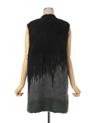 Drip Glaze Pattern Mohair Knitted