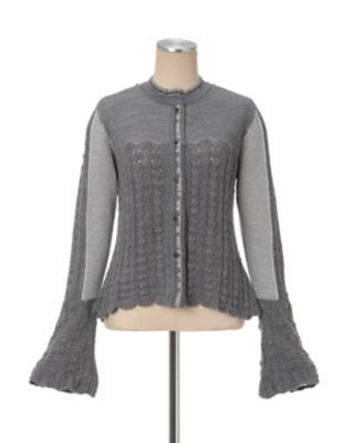 Ｏｐｅｎｗｏｒｋ　Ｐａｔｔｅｒｎ　Ｋｎｉｔｔｅｄ　Ｃａｒｄｉｇａｎ