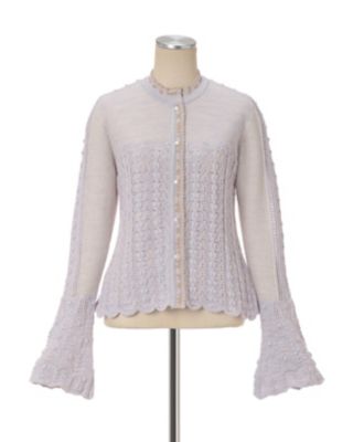 Ｏｐｅｎｗｏｒｋ　Ｐａｔｔｅｒｎ　Ｋｎｉｔｔｅｄ　Ｃａｒｄｉｇａｎ