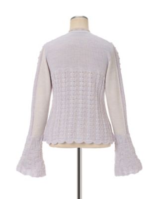 Ｏｐｅｎｗｏｒｋ　Ｐａｔｔｅｒｎ　Ｋｎｉｔｔｅｄ　Ｃａｒｄｉｇａｎ
