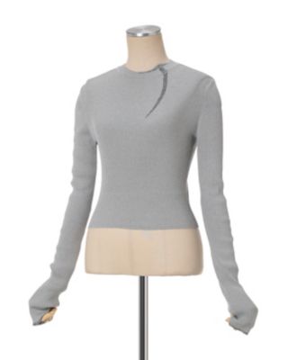 “Ｋｉｎｔｓｕｇｉ”　Ｃｒｅｗ　Ｎｅｃｋ　Ｋｎｉｔｔｅｄ　Ｔｏｐ