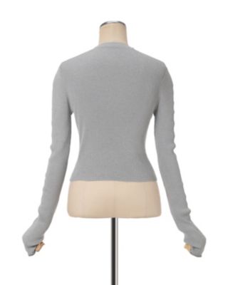“Ｋｉｎｔｓｕｇｉ”　Ｃｒｅｗ　Ｎｅｃｋ　Ｋｎｉｔｔｅｄ　Ｔｏｐ