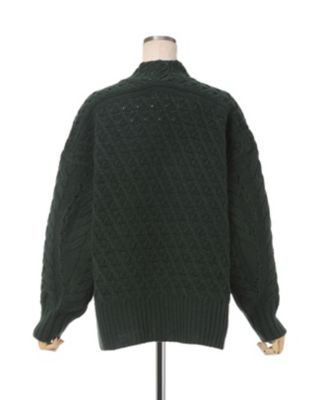 Ｆｌｏｒａｌ　Ｍｏｔｉｆ　Ｃｈｕｎｋｙ　Ｋｎｉｔｔｅｄ　Ｔｏｐ