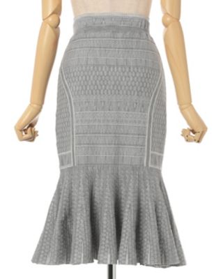 マメクロゴウチ　竹籠スカート Mame Kurogouchi 竹籠スカート Check Flare Skirt - メルカリ